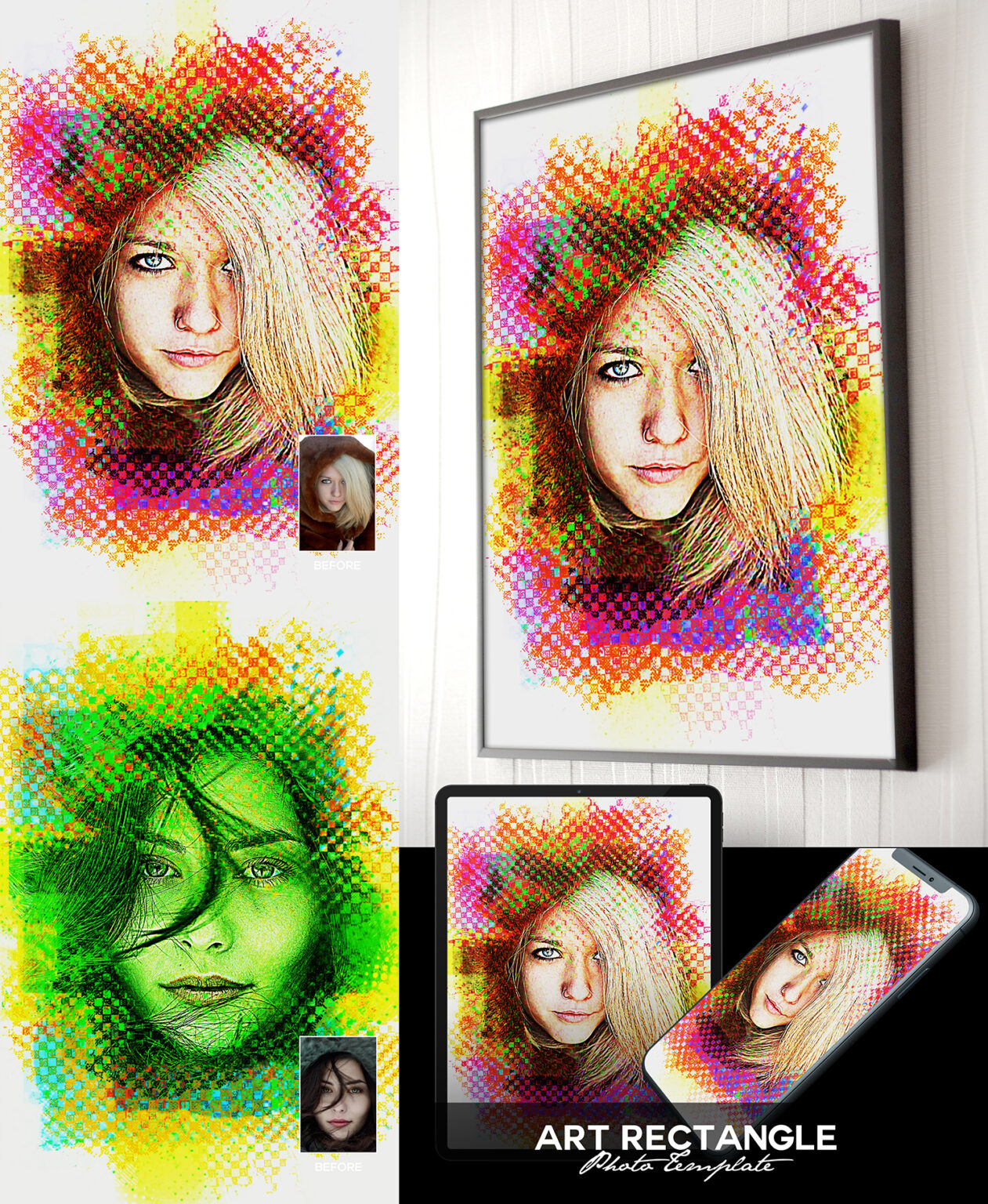 rectangle photo template