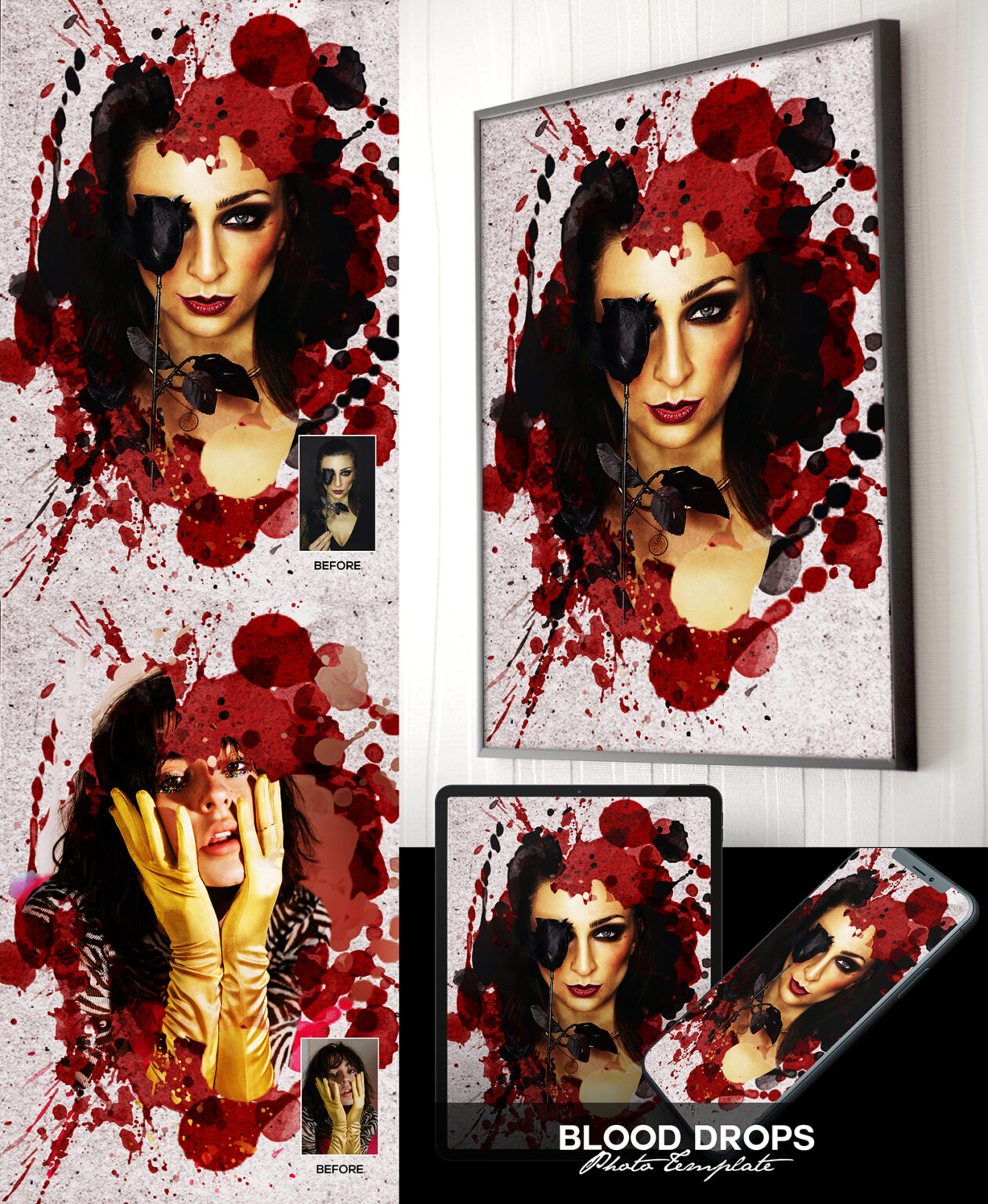 blood splatter photoshop, blood effect photoshop