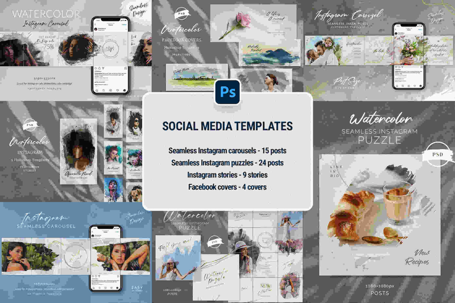 watercolor template, watercolor template photoshop