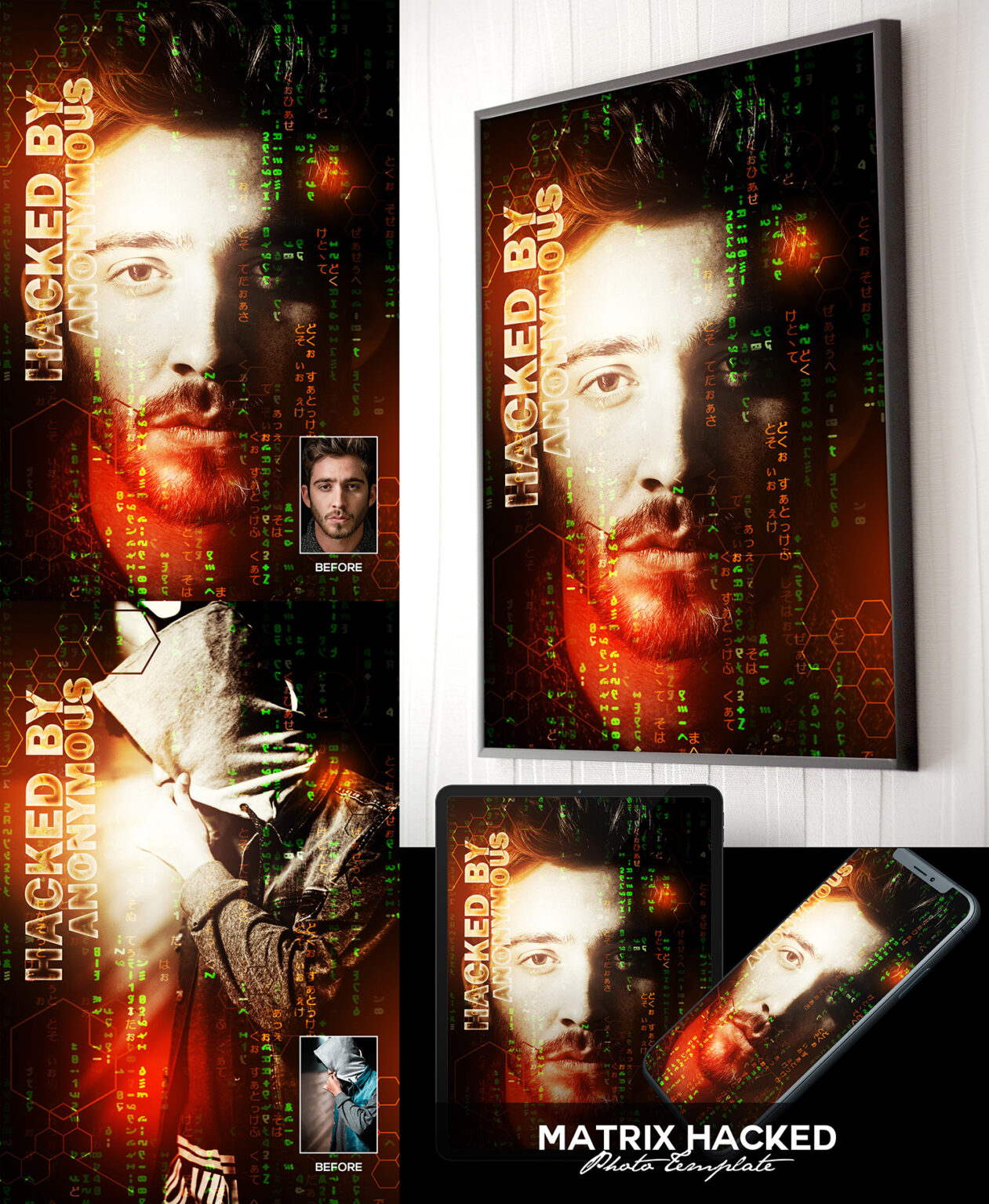 matrix effect photoshop, matrix filter photo