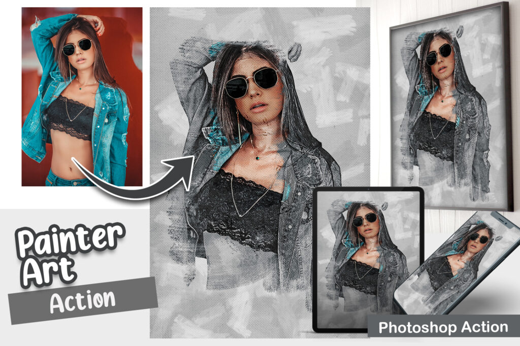 painter photoshop effect, painter photoshop