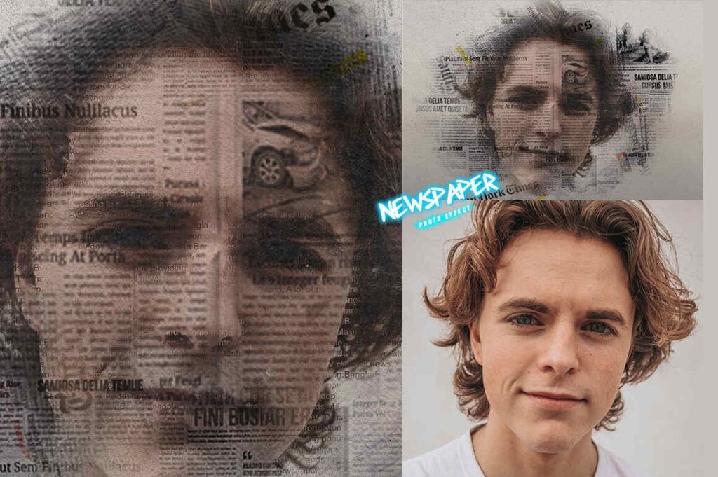 Newspaper Photo Effect