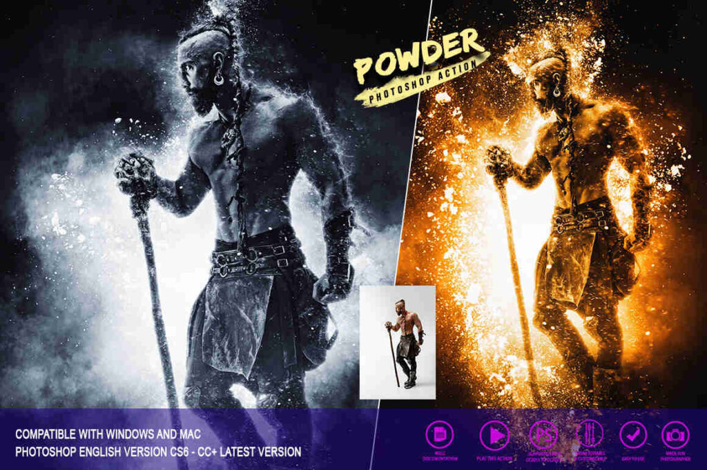 Powder Photoshop Actions