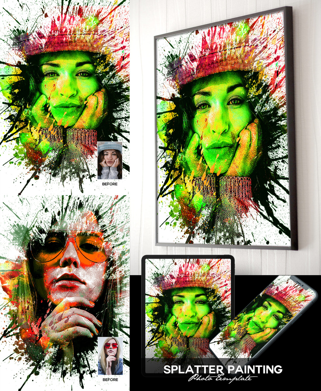 paint splatter in photoshop