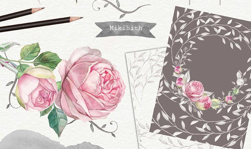 custom watercolor invitations