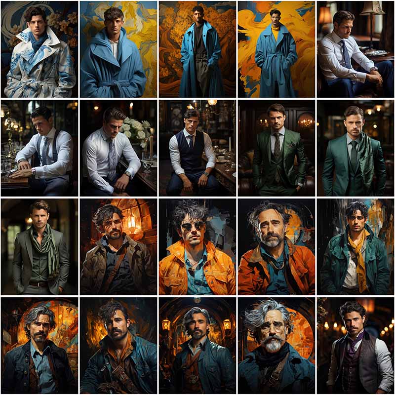 20 stylish men fashion collage