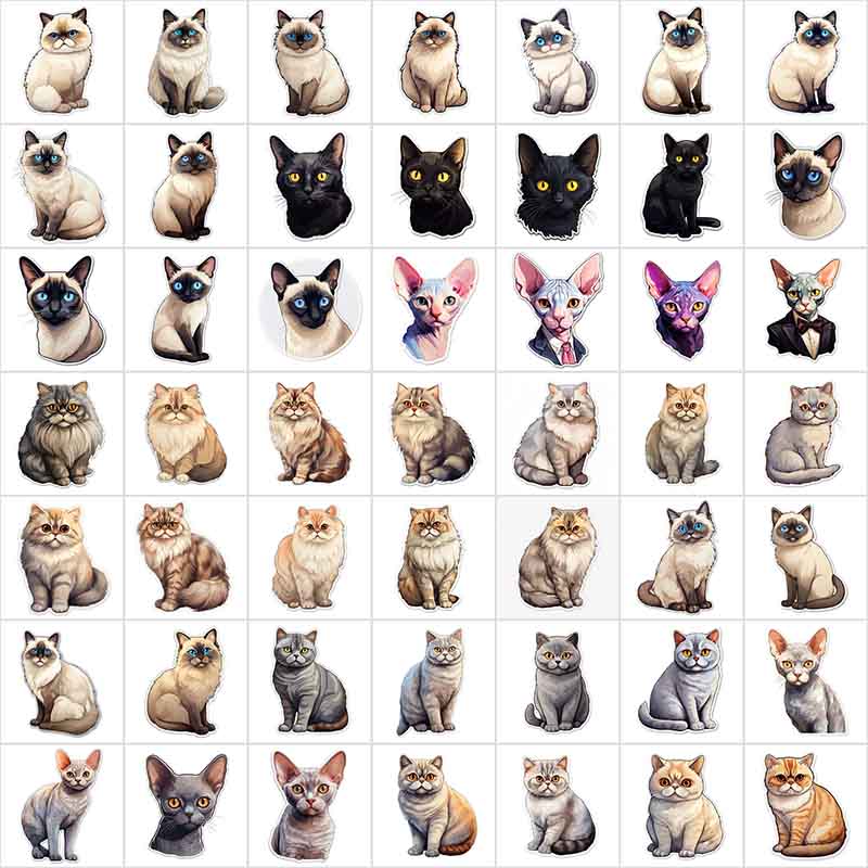 small cat stickers