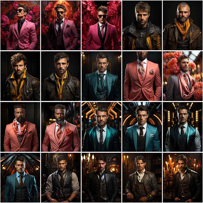 20 stylish men fashion collage