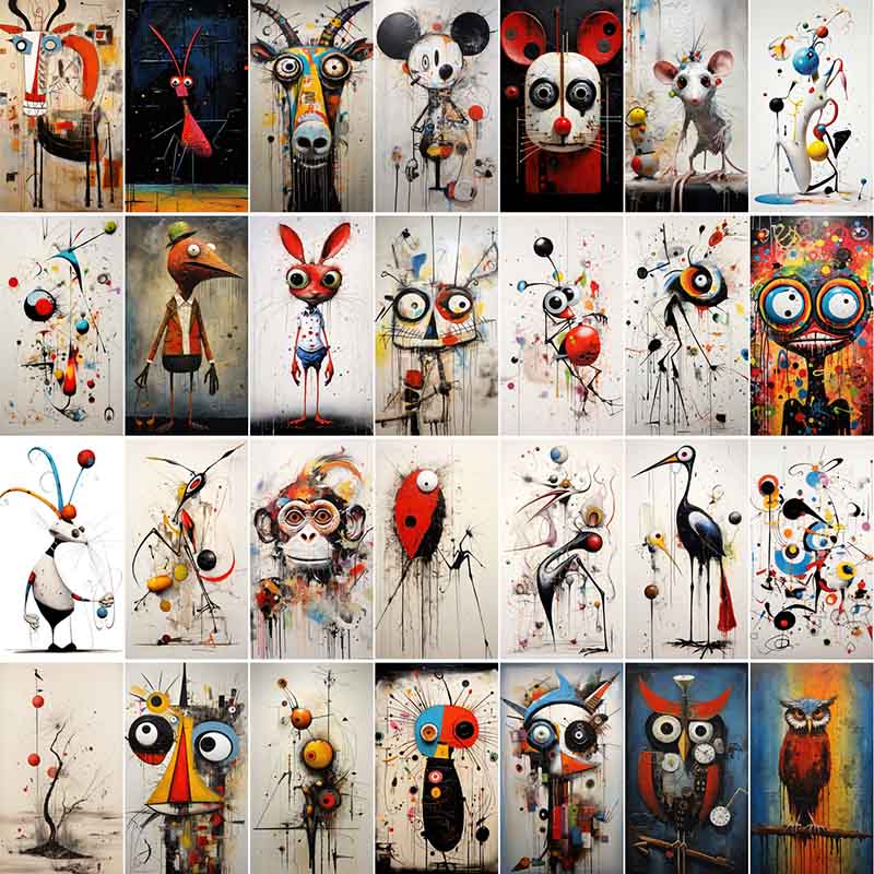 abstract animal pictures, abstract horse images, abstract painting animal