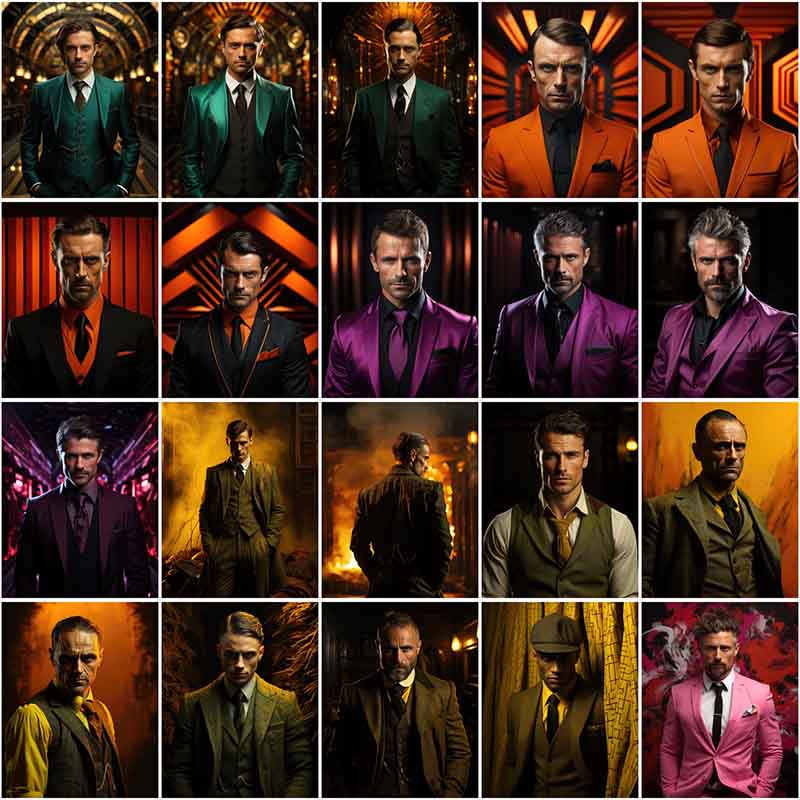 20 stylish men fashion collage