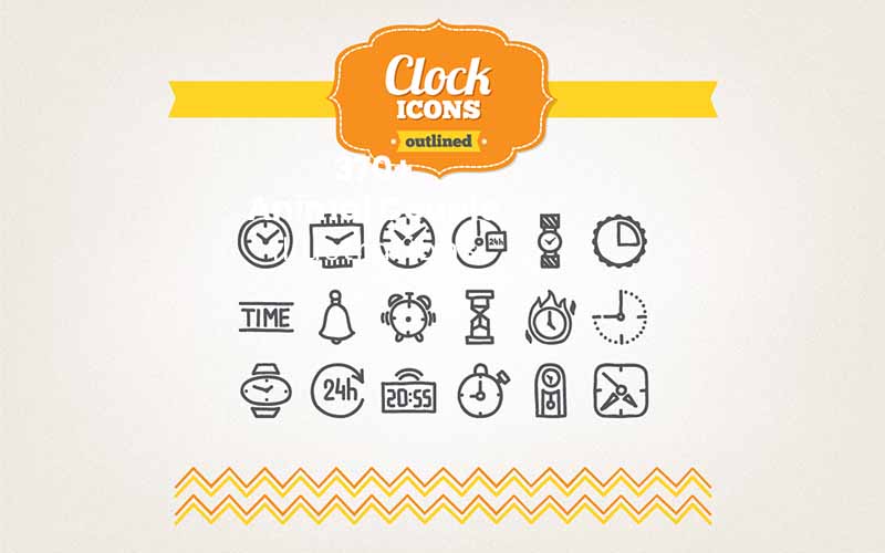 clock icons