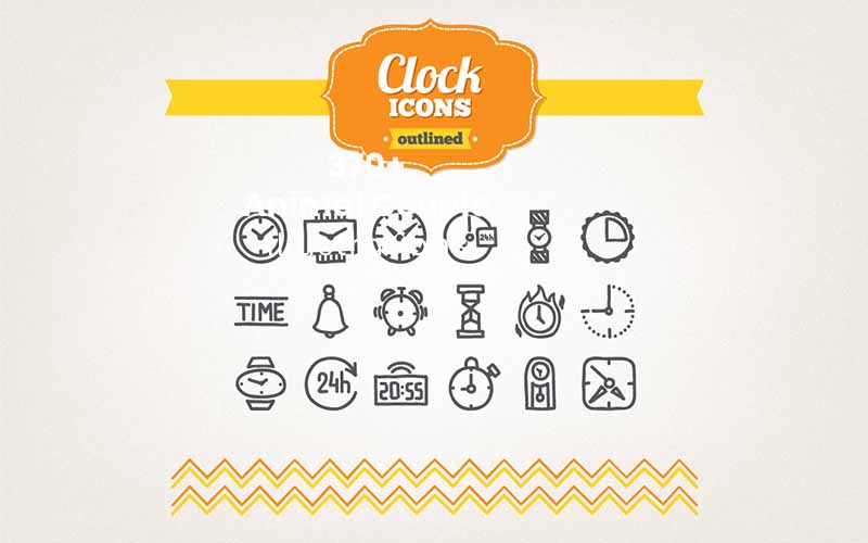 clock icons