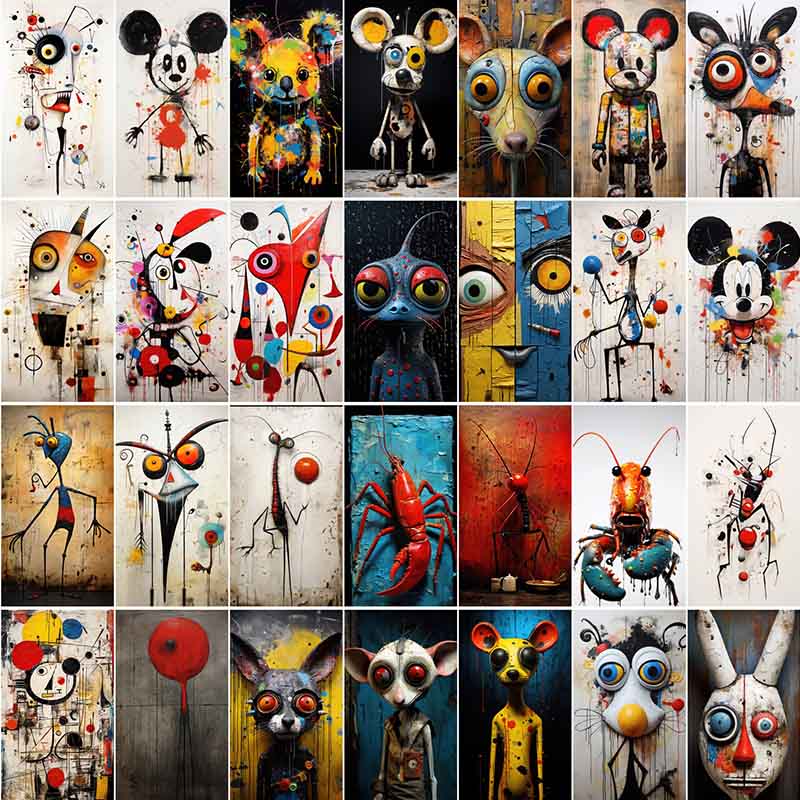 abstract animal wall art, abstract cat images, abstract cat pictures