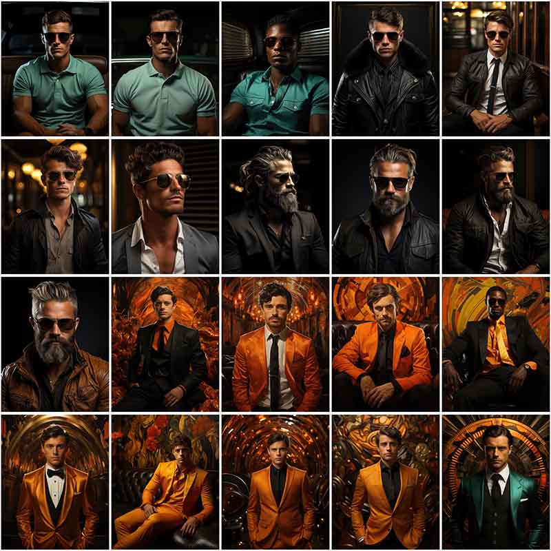 20 stylish men fashion collage