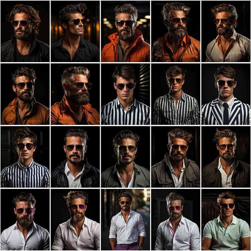 20 stylish men fashion collage