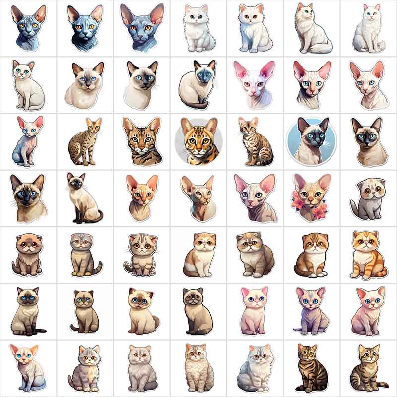 small cat stickers