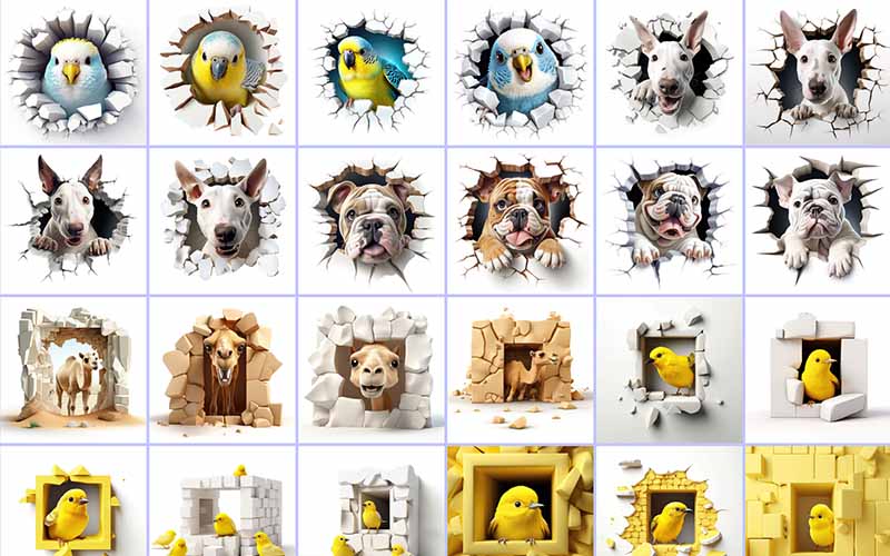 animal pngs included in the bundle
