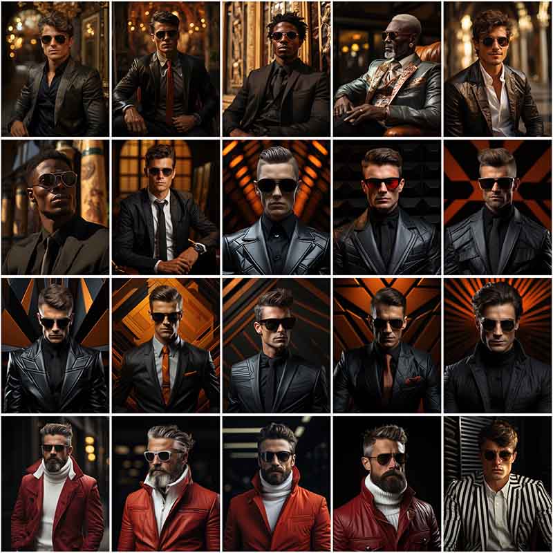 20 stylish men fashion collage