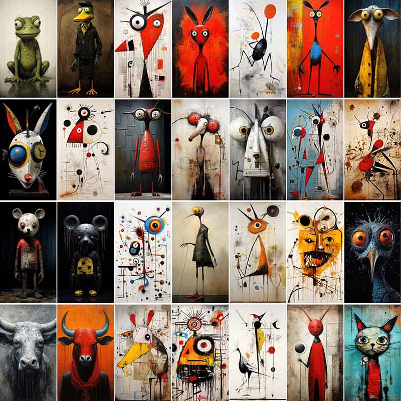 abstract animal images, abstract animal art prints