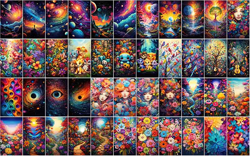 Collage of Colorful Wallpaper Bundle-2