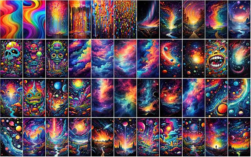 Collage of Colorful Wallpaper Bundle-4