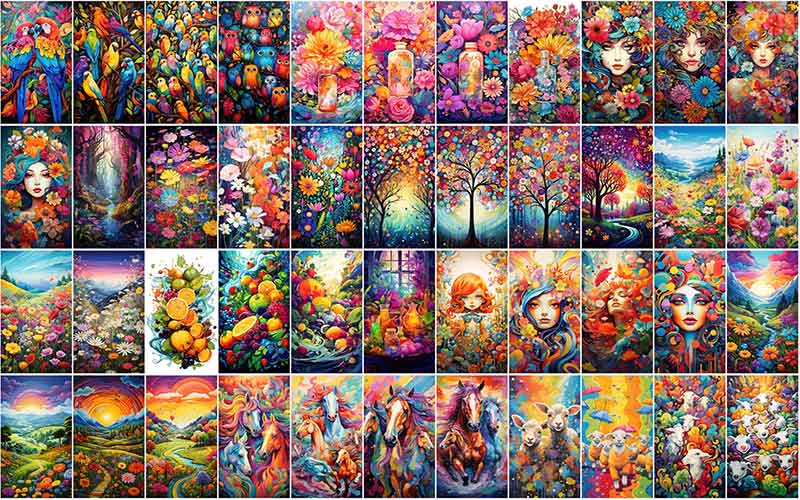 Collage of Colorful Wallpaper Bundle-5