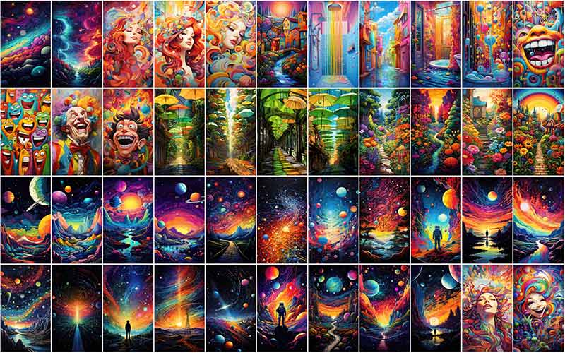 Collage of Colorful Wallpaper Bundle-6