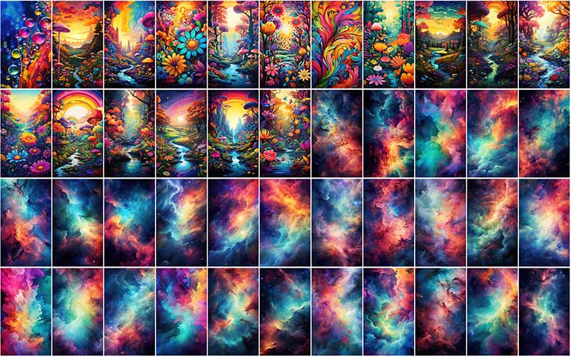 Collage of Colorful Wallpaper Bundle-8