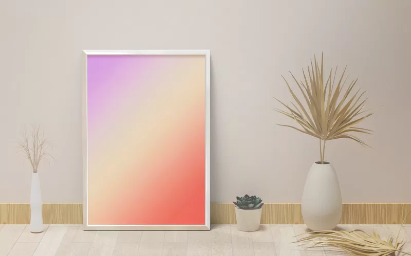 Aesthetic Pastel Orange Background