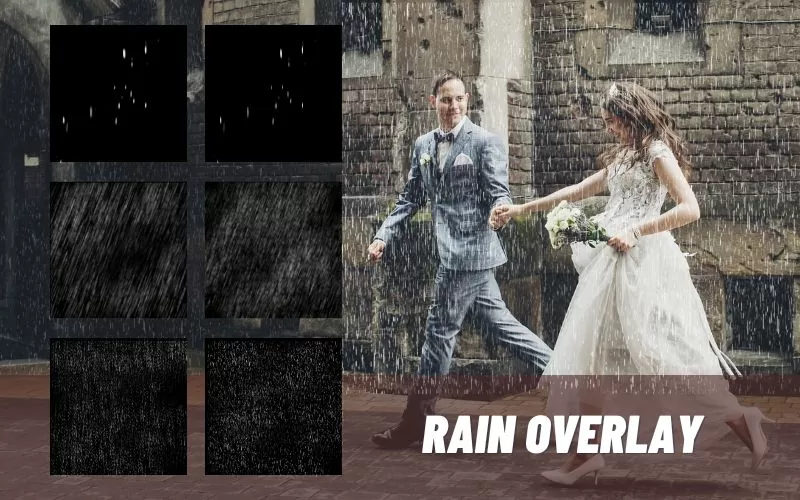 Rain-image overlays