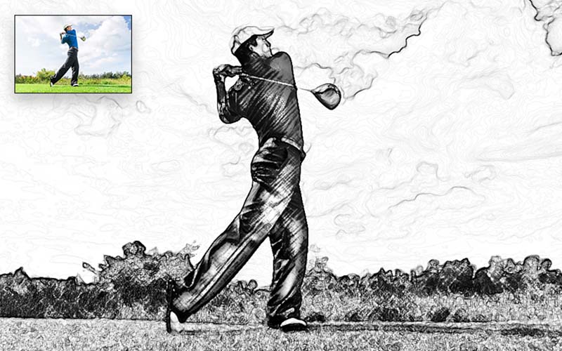 action sketch, creative photoshop actions