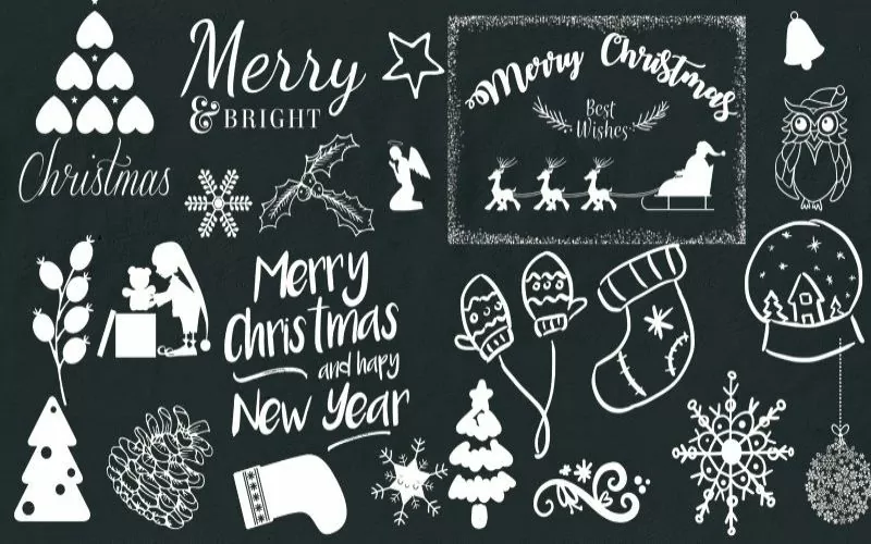 black-and-white-christmas-images