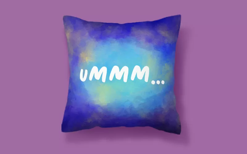 A preview of a blue watercolor background included in the abstract watercolor backgrounds used to design a pillow cover