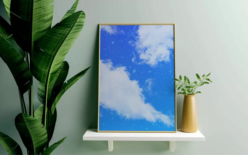 Preview of a Blue Cloud Background Image