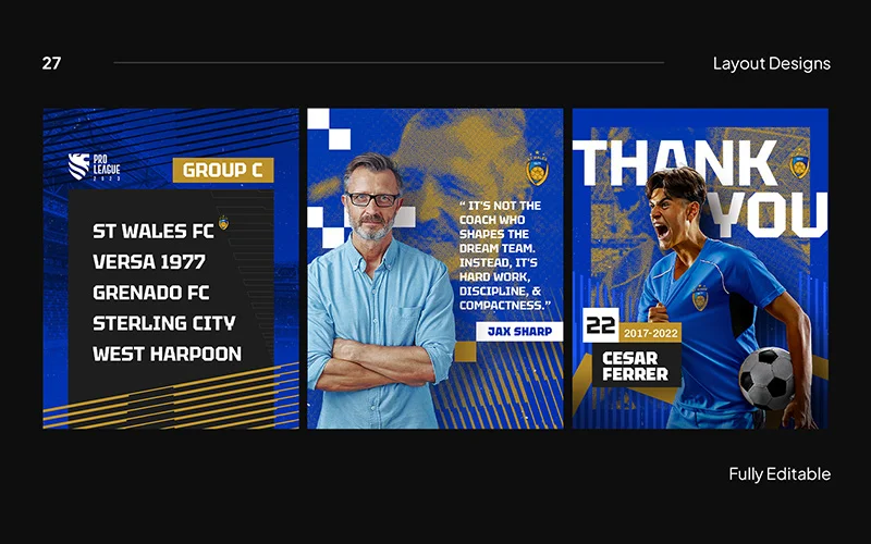 sports instagram post template
for football