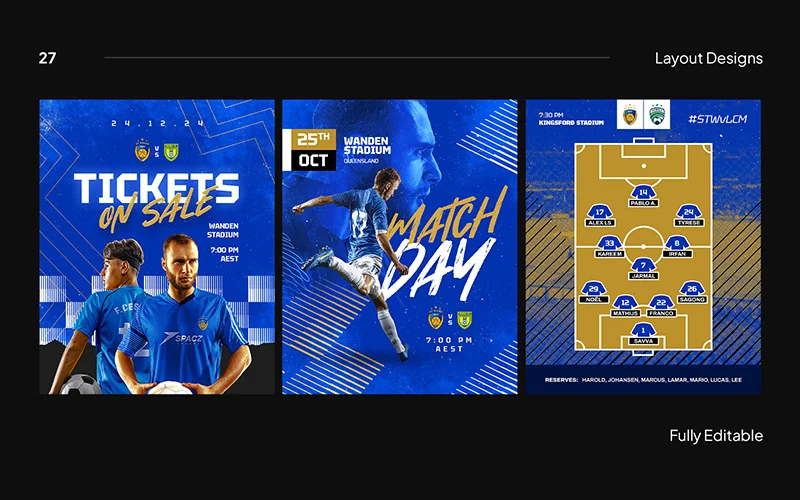 football template photoshop