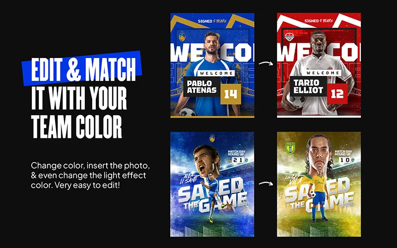 football instagram post templates