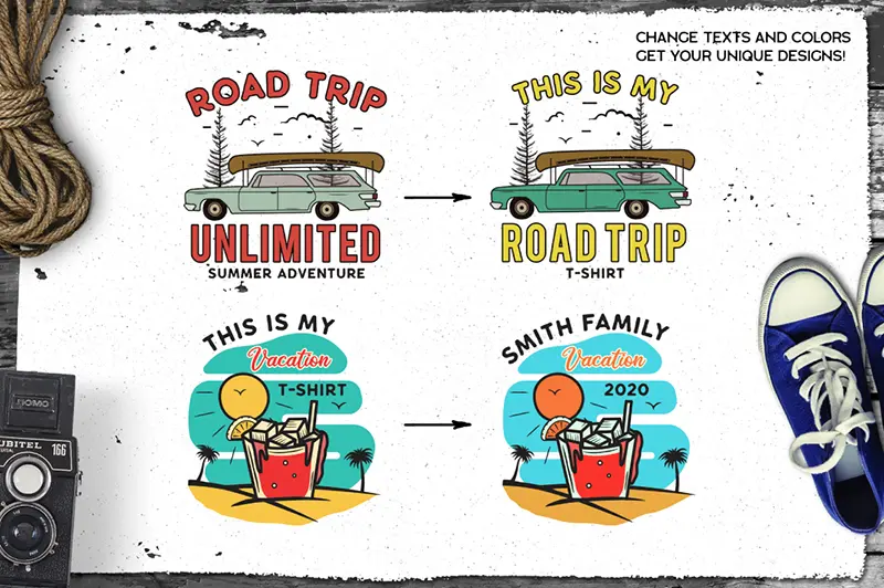 retro camp badges part 4 features