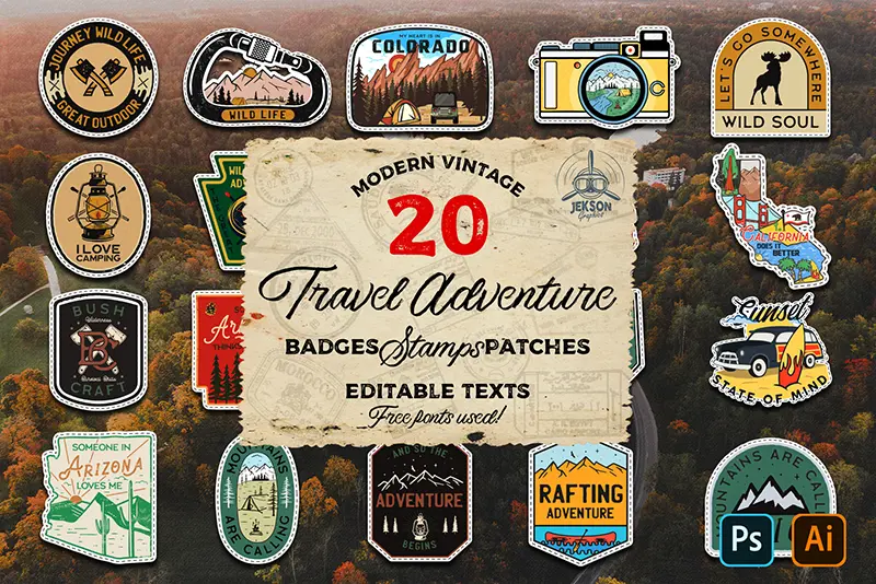 Travel Adventure Badges feature image