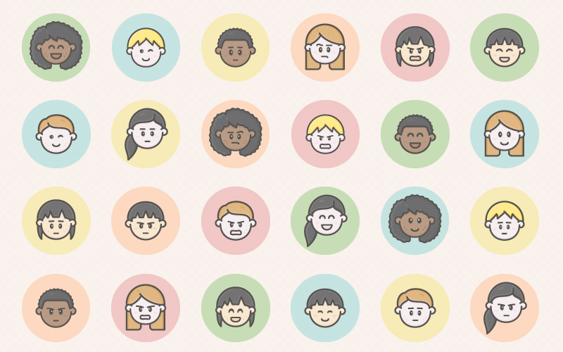 character-avatar-face icons