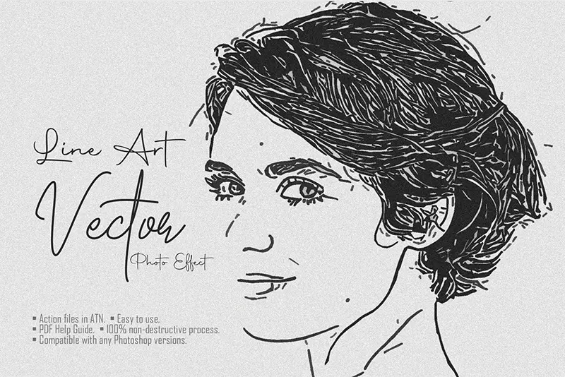 Line Art Vector Effect