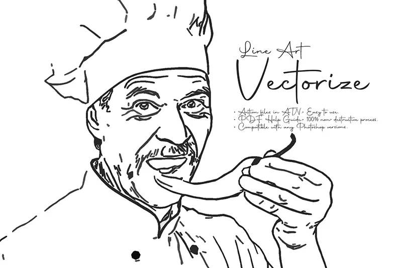 Line Art Vectorize Effect