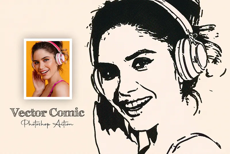 Vector Comic Photo Effect