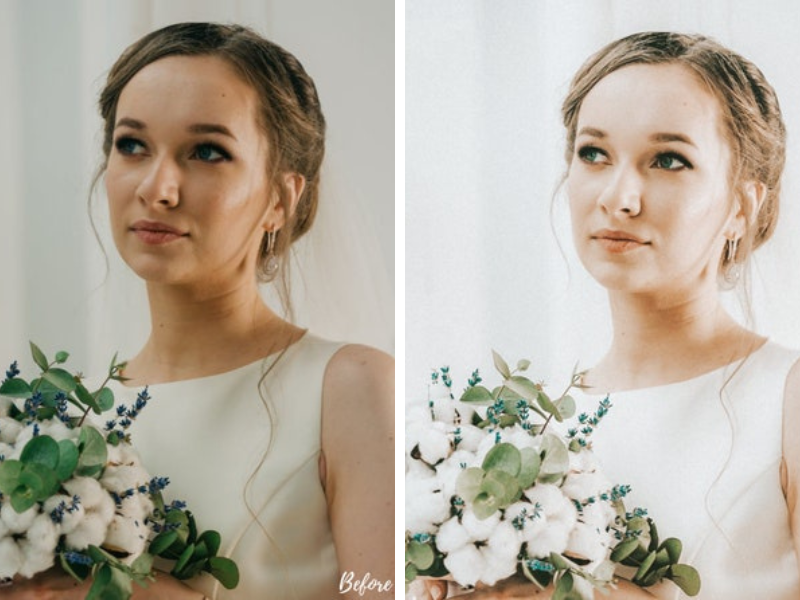 Adobe Photoshop Actions - before and after