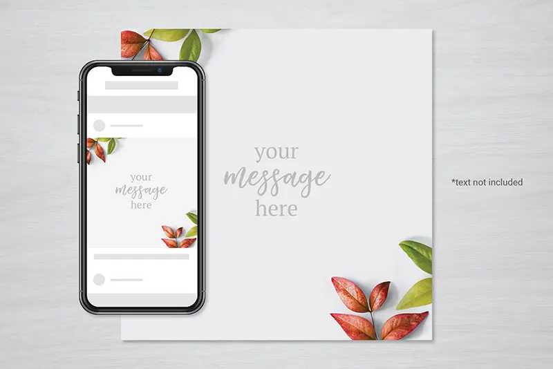 instagram post mockup
