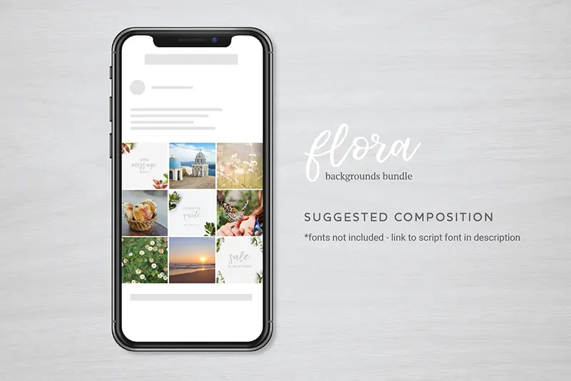 instagram profile layout mockup