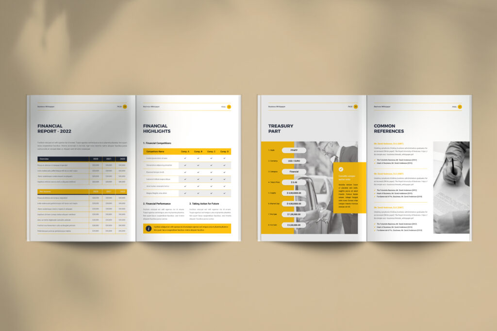 White-Paper-Template-8 White Paper Template used For Financial Reports