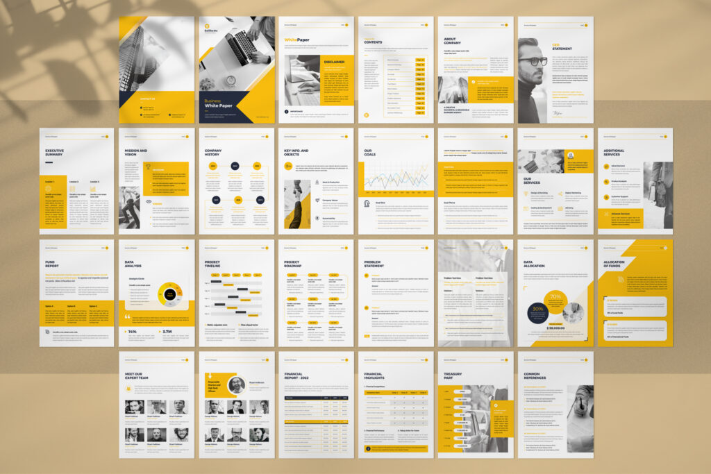 White-Paper-Template-9 Mockup showcasing the template
