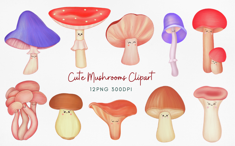 Mushroom Clipart Image Preview