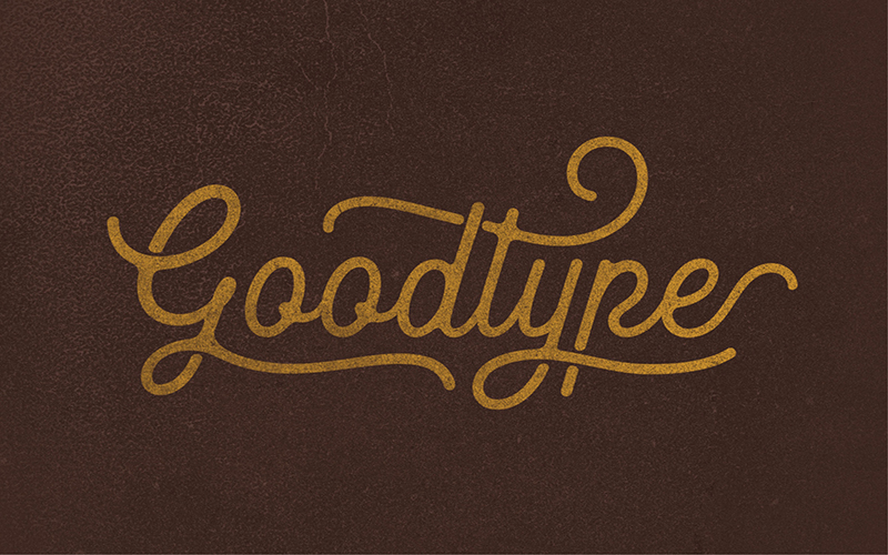 Heritage Display Font Preview 5 "Goodtype' Written using Heritage Font